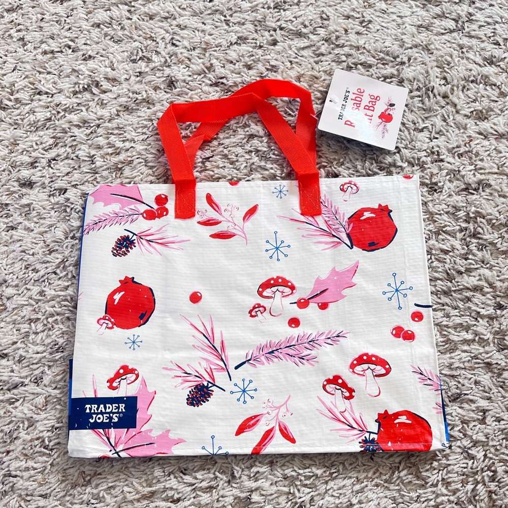 Set of 3 Trader Joes Holiday Reusable Gift Bags Tote Bag🎀 - Picture 4 of 4